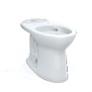 TOTO Drake Elongated Universal Height TORNADO FLUSH Toilet Bowl with CEFIONTECT, Cotton White - C776CEFG#01