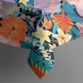 thumbnail image 5 of Pioneer Flower Floral Print Pattern Square Tablecloth,Waterproof Square Table Cover,Wipeable Spillproof Washable Table Cover for Home Kitchen Party Decor 60"x60"(152x152cm), 5 of 6