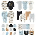 thumbnail image 1 of The Peanutshell Newborn Layette Gift Set for Baby Boys, Blue Safari, 30 Essential Pieces, 0-3 Months, 1 of 8