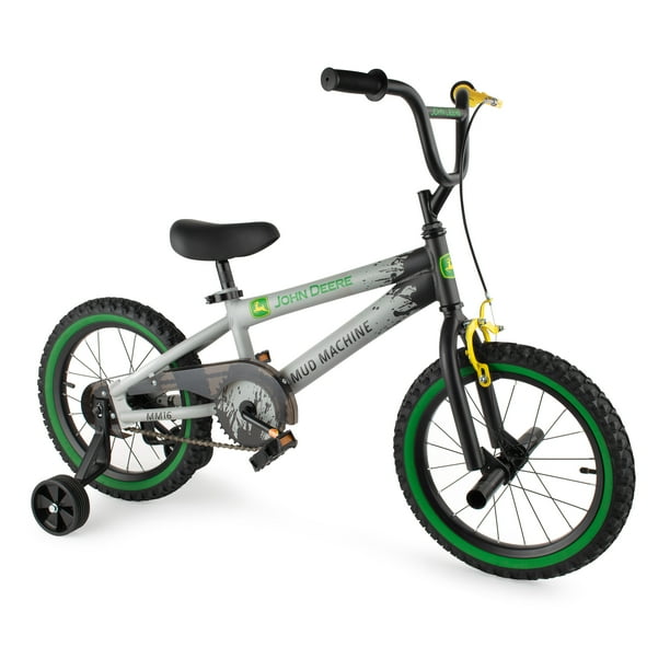 John Deere Mud Machine Kid's Bicycle with Removable Training Wheels