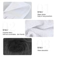 thumbnail image 4 of Dailycode Kitchen Wash Cloths with Hanging Loops Absorbent Absorbent Quick Drying Hand Towels, 2 Pack, Black Elegant Swirling Plants, 4 of 7