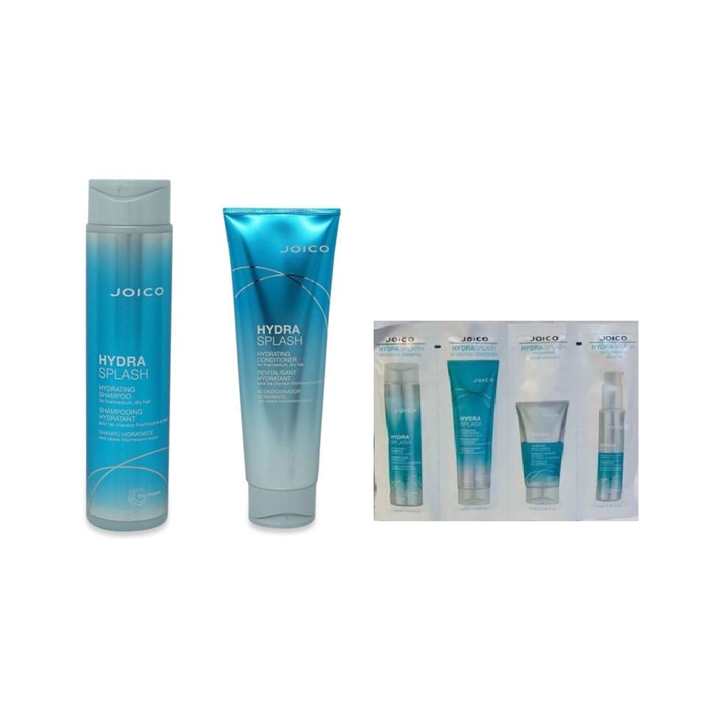 Joico HYDRA SPLASH Hydrating Shampoo & Conditioner DUO SET with free 4 Sample