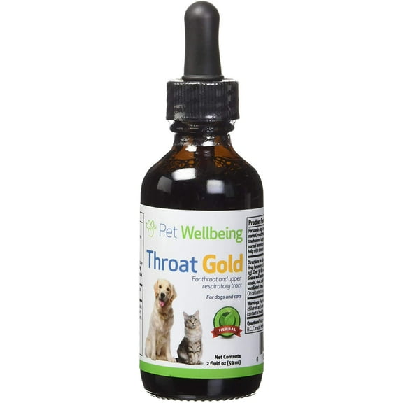 Pet Wellbeing Throat Gold Sooth Throat Irritation for Dogs 2 oz.