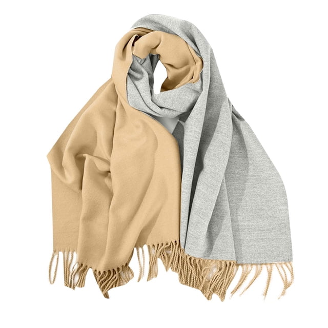 Bufandas de moda para mujer, cálidas, versátiles, chal, cómodas, informales, regulares, lisas, de poliéster.