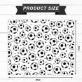 thumbnail image 2 of Soccer Throw Blanket Sports Ball Theme Soft Cozy Flannel Blanket Black and White Fuzzy Blanket for Soccer Lovers Room Couch Bed Chair Sofa, 50 x 60in, 2 of 6