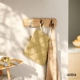 thumbnail image 2 of Perchero Umbra abatible para pared con 3 ganchos, color natural/níquel, 2 of 7