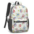 thumbnail image 2 of Pioneer Flower Floral Print Pattern 17" School Backpacks for Teens,Waterproof Oxford Fabric,S-Shape Padded Straps for School,Travel,Hiking,Camping, 2 of 5