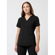 Scrubstar Ultimate Women’s Antimicrobial Welt Pocket V-Neck Scrub Top, Sizes XS–3XL