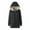Black, variant on BiZtdJrK Womens Fleece Lined Hooded Jackets Solid Color Long Sleeve Winter Coats Casual Zip Up Mid Length Outerwear with Pockets Today Sales Black XL
