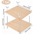 thumbnail image 2 of DIY Wooden Flower Press 9.84x9.84 Inch Square Bookbinding Press Book Press Machine Flat Paper Press Machine Book Press Bookbinding for Flower Press Handmade DIY Bookbinding Supplies Moccasin DIY, 2 of 8
