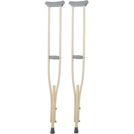 Samper Preston Latex Free Wooden Crutches, Extra Tall 56"-68" - 08158405