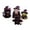 C, variant on Halloween DIY Patchwork Kit Collection Animal Friends Craft Set for Handmade Fabric Assembly and Creative Sewing Projects