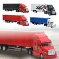 thumbnail image 5 of Container Semi Truck Toys, Big Metal Transport Box Diecast Truck Trailer Model Toy Gifts for Boys Adult Car Collector- Blue, 5 of 5