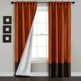 thumbnail image 2 of Prima Back Tab/Rod Pocket Window Curtain Panels Black/White 54X84 Set, 2 of 11