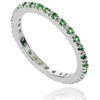 Journee Collection Sterling Silver Colored Cubic Zirconia Eternity Band