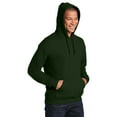 thumbnail image 4 of Gildan Heavy Blend Men’s Fleece Hooded Sweatshirt, Soft Pullover Pocket Hoodie, Forest Green, XL, 4 of 5