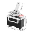 thumbnail image 2 of 5X On/Off Toggle Switch Waterproof 125V 15A SPST Car Dash Dashboard Miniature AE, 2 of 8