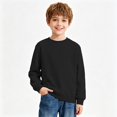 thumbnail image 2 of Kids' Sweatshirt Crewneck Long Sleeve Casual Pullover Basic Comfortable Classic Fit Solid Color Fall Top, 2 of 5