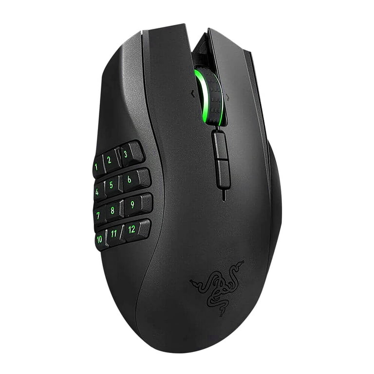 Razer Naga Epic Chroma Multi-Color Wireless MMO Gaming Mouse with 19  Buttons and 8200 dpi (RZ01-01230100-R3U1)
