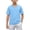Light Blue, variant on Tsesme Boys Sports T-Shirt, V-Neck Short Sleeve Tee, Summer Loose Mesh Breathable Workout T-Shirt Daily Wear 7T