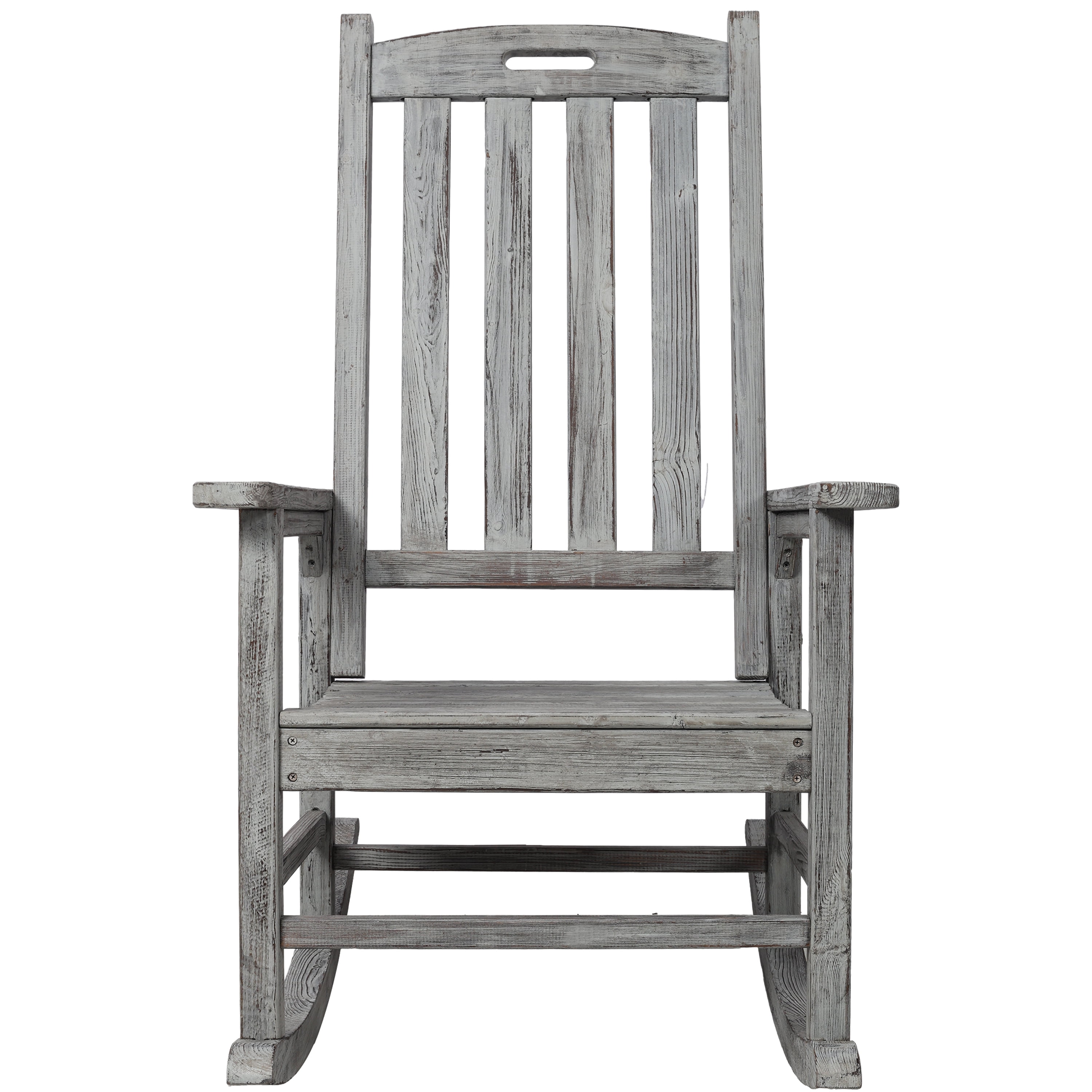 2 Seater Wooden Patio Bench, Rustic Design Wagon Wheel Leg Leisure Bench for Lawn Yard Park, Brown