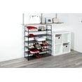 thumbnail image 2 of Storage Solutions Black 6 Tier Plastic Shoe Rack and Storage Closet Organizer - 30 Pair Capacity, 2 of 4