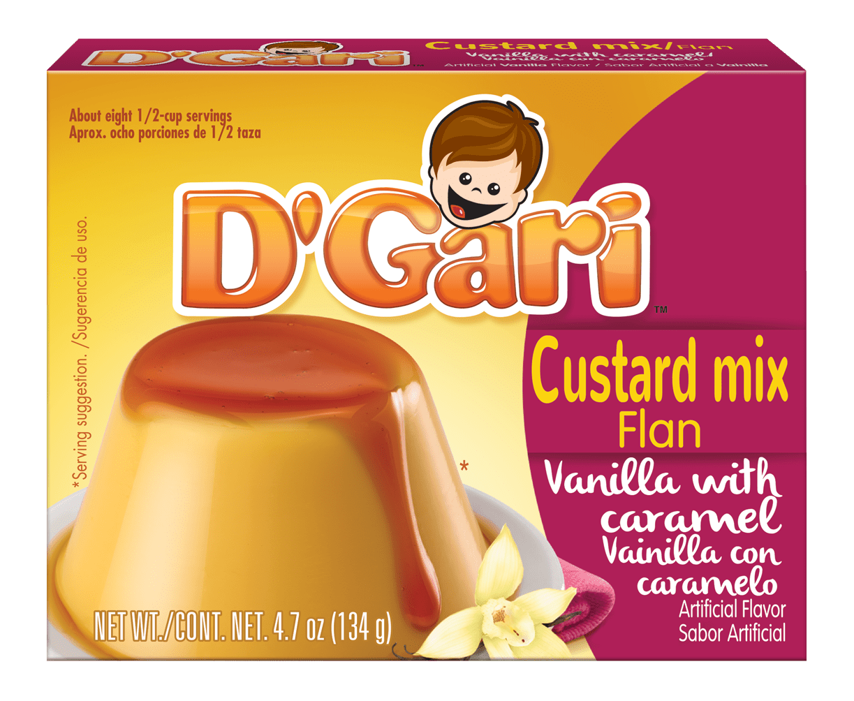 D'Gari Caramel Custard Vanilla, 4.7 OZ