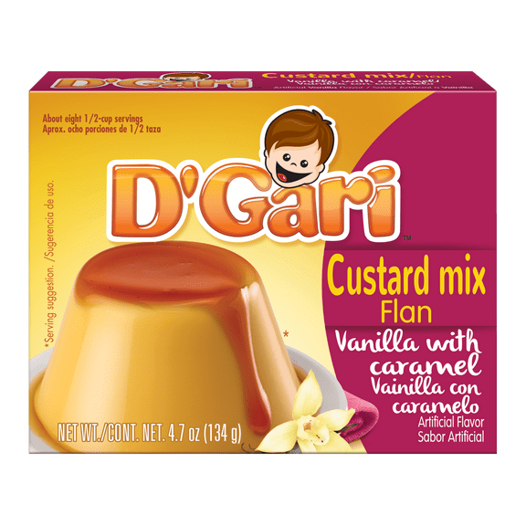 D'Gari Caramel Custard Vanilla, 4.7 oz