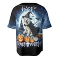 thumbnail image 2 of Happy Halloween Great Pyrenees Witch Pumpkins Bats All Over Print 3D Baseball Shirt Pyr Dog Lover Softball Sport - 13012, 2 of 6