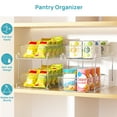 thumbnail image 5 of Sindcom 3 Pack Bathroom Plastic Storage Organizer, 2 Tier Clear Under Sink Organizers Vanity Countertop Storage Container, 5 of 7