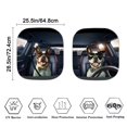 thumbnail image 4 of Bulopur Funny Dog Sun Shade for Car Windshield Sun Protection Windshield Visor Sun Shade Keep Car Interior Cool Automotive Sunvisor Protector Fit Most Vans Trucks SUVs, 2 Pcs, 4 of 6