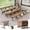 Walnut, variant on 6 Pack Folding Conference Table, 61 Inch Mobile Training Table with Wheels,Business Style Flip Top Seminar Tables for Small Office Meeting Room Classroom(Walnut)