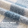 thumbnail image 2 of decorUhome 16x16 Inch Pack of 2 Boho Plaid Textured Pillow Covers for Couch Sofa Bedroom, Farmhouse Neutral Pillowcases for Home Decor, Dusty Blue, 2 of 9