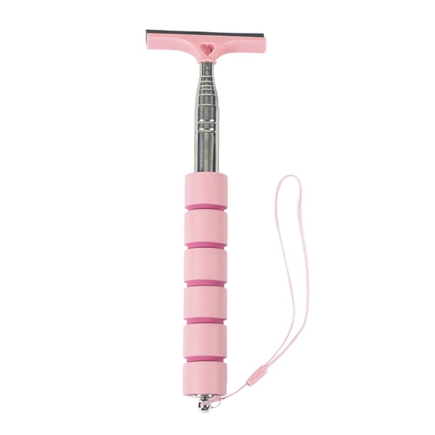 Limpiaparabrisas universal telescópico para espejo retrovisor de coche. Rosa