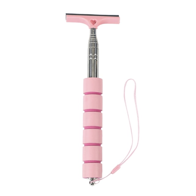 Limpiaparabrisas universal telescópico para espejo retrovisor de coche. Rosa