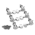 thumbnail image 3 of Pack of 6 Guitar String Tuning Pegs Locking Tuners Machine Heads Knobs 3L3R for Acoustic Electric Guitars Replacement Accessories with Mounting Screws and Ferrules Silver, 3 of 7