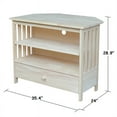 thumbnail image 5 of International Concepts Solid Wood Unfinished Mission Corner TV Stand, 5 of 17