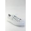 Pre-owned|Converse Womens Leather Round Toe Platform Sneakers White Size 7.5 M