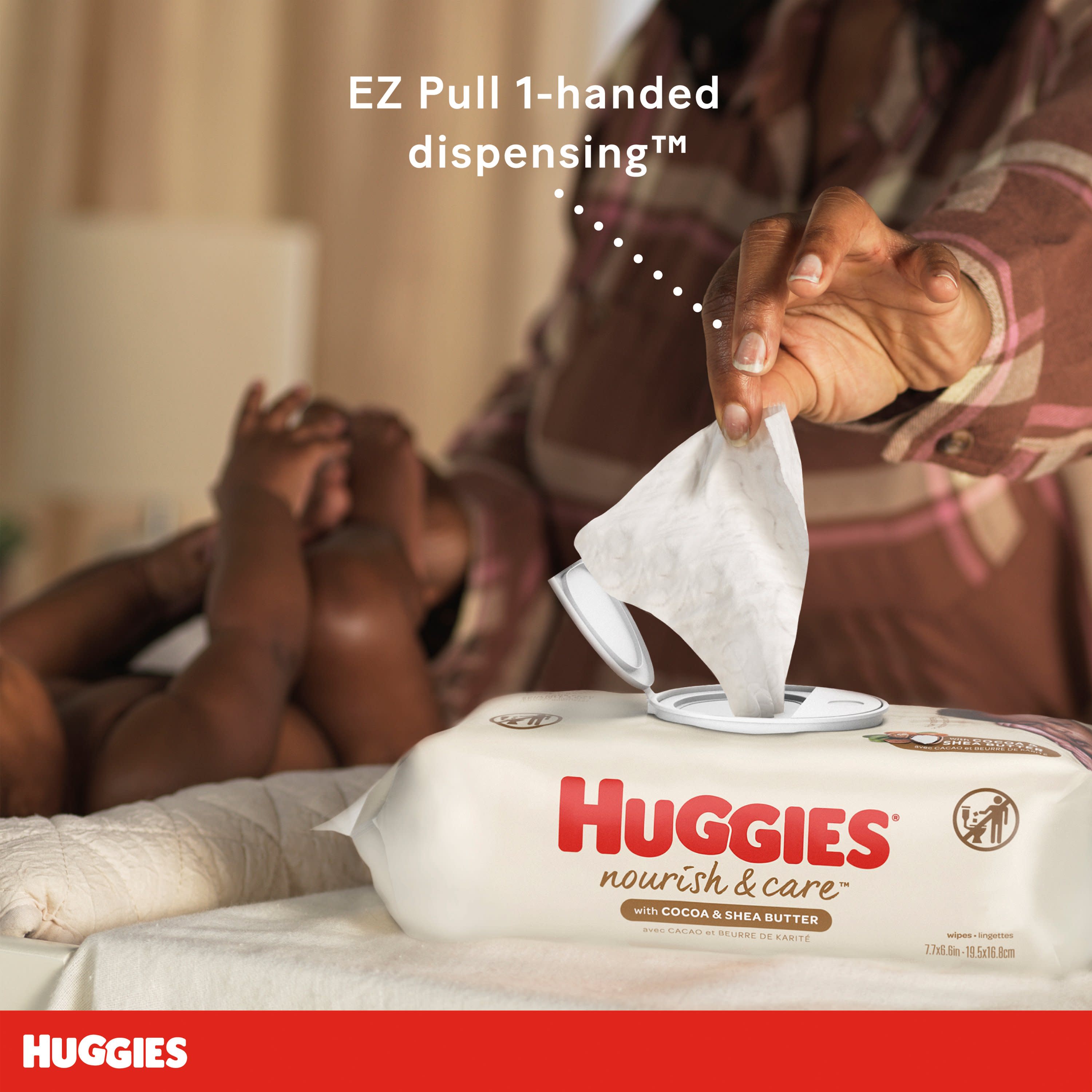 Huggies Nourish & Care Scented Baby Wipes, 3 Pack, 168 Total Ct (Select for More Options) - image 5 of 11