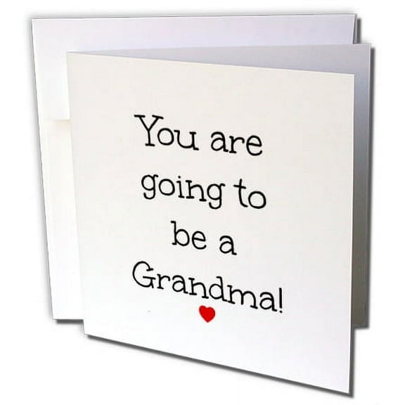 3dRose, You are going to be a Grandma, 1 Greeting Card with envelope