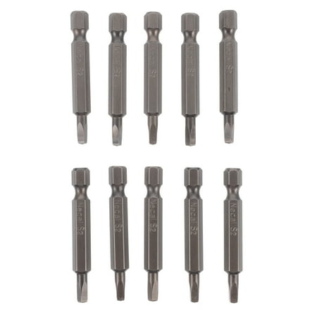 

10pcs Screw Bits Magnetic Screwdriver Bits S2 Steel Square Screwdriver Bits