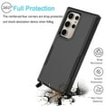 thumbnail image 6 of Galaxy S24 5G Case, 2 in 1 Phone Case for Samsung Galaxy S24 6.2" ,Takfox Shockproof Protection Heavy Duty Armor Hard Plastic & Rubber Rugged Bumper Cover,Black, 6 of 10