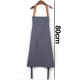 thumbnail image 2 of Delantales con pechera ajustables, delantales de cocina negros resistentes a las manchas de aceite y agua con bolsillos para hombres y mujeres, 2 of 5