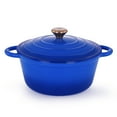 thumbnail image 1 of 3.5 Litre Kitchen Star Cast Iron Dutch Oven 24cm, Blue, 1 of 6