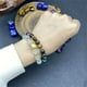 thumbnail image 5 of Pulsera de cristal, joyería, ojo de tigre natural, aguamarina, quercetina, pulsera de piedra natural con línea elástica, 5 of 6