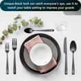 thumbnail image 7 of Matte Black Silverware Set, 40-Piece Premium Stainless Steel Black Cutlery Set for 8, Matte Flatware Sets, Kitchen Utensils Sets Include Forks Spoons Knives, 7 of 7