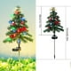 thumbnail image 3 of Árbol de Navidad solar, luces decorativas para jardín, exterior, LED, lazo, árbol de Navidad, luces de suelo, luces de jardín para porche, jardín, patio, carril de tráfico, árbol de Navidad solar de p, 3 of 9
