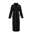 thumbnail image 3 of Long Sleeve Robe for Women Fluffy Loungewear Oversized Hooded Women's Robes Bath Womens Bathrobe Black, 3 of 6