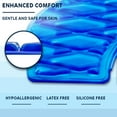 thumbnail image 2 of Morvat Washable Adhesive Gel Toilet Seat Cover, Universal, Blue, 2 of 7