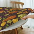 thumbnail image 4 of Autumn Harvest Pumpkin Round Fitted Tablecloth with Elastic Fitted Table Covers for Round Tables 44"-48" ,24ju29caA08, 4 of 7